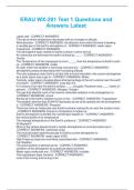 ERAU WX-201 Test 1 Questions and Answers Latest