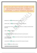 STNA STATE TEST STUDY GUIDE EXAM QUESTIONS WITH 100&percnt; CORRECT ANSWERS &vert; LATEST VERSION 2025&sol;2026&period;