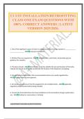 U1 UST INSTALLATION&sol;RETROFITTING CLASS ONE EXAM QUESTIONS WITH 100&percnt; CORRECT ANSWERS &vert; LATEST VERSION 2025&sol;2026&period;