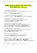 NAMs Menopause Certification Exam 2025-2026 with Answers