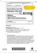 May 2025 Edexcel&colon; AS Level History 8HI0&sol;1G Paper 1 &ndash; Breadth Study with Interpretations&comma; Option 1G&colon; Germany and West Germany&comma; 1918&ndash;1989 &ndash; Merged Question Paper & Mark Scheme
