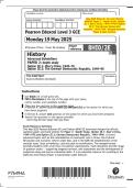 May 2025 Edexcel&colon; AS Level History 8HI0&sol;2E Paper 2 &ndash; Depth Study&comma; Option 2E&period;1&colon; Mao&rsquo;s China&comma; 1949&ndash;1976 & Option 2E&period;2&colon; The German Democratic Republic&comma; 1949&ndash;1990 &ndash; Merged Question Paper & Mark Scheme