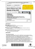 May 2025 Edexcel&colon; AS Level History 8HI0&sol;2G Paper 2 &ndash; Depth Study&comma; Option 2G&period;1&colon; The Rise and Fall of Fascism in Italy&comma; c&period;1911&ndash;1946 & Option 2G&period;2&colon; Spain&comma; 1930&ndash;1978&colon; Republicanism&comma; Francoism and the Re-establishment of Democracy &ndash; Merged Question Paper & Mar