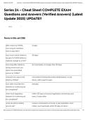 Series 24 - Cheat Sheet COMPLETE EXAM Questions and Answers &lpar;Verified Answers&rpar; &lpar;Latest Update 2025&rpar; UPDATE&excl;&excl;