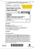 May 2025 Edexcel&colon; A Level History 9HI0&sol;1A Paper 1 &ndash; Breadth Study with Interpretations&comma; Option 1A&colon; The Crusades&comma; c&period;1095&ndash;1204 &ndash; Merged Question Paper & Mark Scheme
