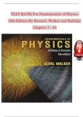 Test Bank for Fundamentals of Physics&comma; Extended 10th Edition by David Halliday&comma; Robert Resnick & Jearl Walker &vert; ISBN-13&colon; 978-1118230619 &vert; Verified Questions & Answers