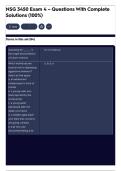 NSG 3450 Exam 4 &ndash; Questions With Complete Solutions &lpar;100&percnt;&rpar;