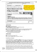 June 2025 Edexcel&colon; A Level History 9HI0&sol;2A Paper 2 &ndash; Depth Study&comma; Option 2A&colon; Anglo-Saxon England and the Anglo-Norman Kingdom&comma; c&period;1053&ndash;1106&semi; England and the Angevin Empire in the Reign of Henry II&comma; 1154&ndash;1189 &ndash; Merged Question Paper & Mark Scheme