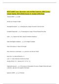 MCAT AAMC Exam &vert;Questions with Verified Solutions 100&percnt; Correct &lpar;Latest Update 2025&vert;2026&rpar; Already A&plus; Graded &lpar;100&percnt; Pass&rpar;