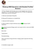 Medsurg HESI Questions with Detailed Verified  Answers 
