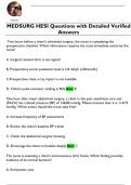 MEDSURG HESI Questions with Detailed Verified  Answers 