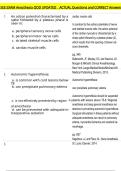 SEE EXAM Anesthesia QOD UPDATED    ACTUAL Questions and CORRECT Answers 