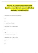 WAC&sol;RCW Electrical practice Exam Questions And Correct Answers &lpar;Verified Answers&rpar; Latest Updated