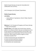 Medical-Surgical Nursing Test Bank &lpar;Ignatavicius 11th Edition&rpar; &mdash; Comprehensive NCLEX & HESI Review for RN&sol;BSN&sol;MSN&comma; 20 Qs&sol;Chapter&comma; Verified Rationales
