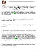 CPPS Practice Exam Questions with Detailed  Verified Answers 