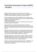 Army Body Composition Program &lpar;ABCP&rpar; AR 600-9 Questions and Answers 2025&ndash;2026 &vert; Military Fitness & Compliance Prep