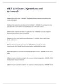 GES 110 Exam 1 Questions and Answers