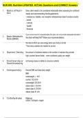 NUR 300&colon; Nutrition UPDATED  ACTUAL Questions and CORRECT Answers 