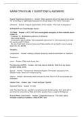 NARM CPM EXAM II QUESTIONS & ANSWERS