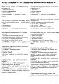 XCEL Chapter 3 Test Questions and Answers Rated A