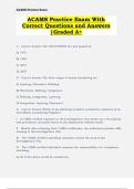 Test Bundle For ACAMS Exams With Approved Solutions &vert;Latest Updated