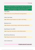 Test Bank for Medical-Surgical Nursing  Concepts Questions and Correct Answers&sol;  Latest Update &sol; Already Graded