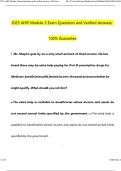 2025 AHIP Module 3 Exam Questions and Verified Answers &vert; Medicare Part D and Compliance Study Guide