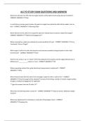 ALC FO STUDY EXAM QUESTIONS AND ANSWERS