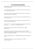 ALC FO QUESTIONS AND ANSWERS