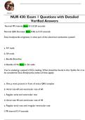 NUR 430&colon; Exam 1 Questions with Detailed  Verified Answers