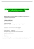TX Nursing Jurisprudence and Ethics with correct answers 2025