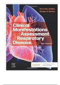 Test Bank - Clinical Manifestations and Assessment of Respiratory Disease, 9th Edition (Des Jardins, 2025), Newest Edition