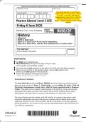 June 2025 Edexcel&colon; A Level History 9HI0&sol;2F Paper 2 &ndash; Depth Study&comma; Option 2F&colon; India&comma; c&period;1914&ndash;48&colon; The Road to Independence&semi; South Africa&comma; 1948&ndash;94&colon; From Apartheid State to 'Rainbow Nation' &ndash; Merged Question Paper & Mark Scheme