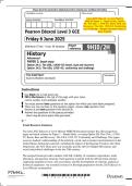 June 2025 Edexcel&colon; A Level History 9HI0&sol;2H Paper 2 &ndash; Depth Study&comma; Option 2H&colon; The USA&comma; c&period;1920&ndash;55&colon; Boom&comma; Bust and Recovery&semi; The USA&comma; 1955&ndash;92&colon; Conformity and Challenge &ndash; Merged Question Paper & Mark Scheme