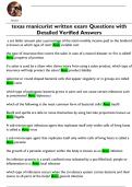 texas manicurist written exam Questions with  Detailed Verified Answers