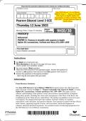 June 2025 Edexcel&colon; A Level History 9HI0&sol;3O Paper 3 &ndash; Themes in Breadth with Aspects in Depth&comma; Option 3O&colon; Lancastrians&comma; Yorkists and Henry VII&comma; 1399&ndash;1509 &ndash; Merged Question Paper & Mark Scheme