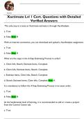 Xactimate Lvl 1 Cert&period; Questions with Detailed  Verified Answers 
