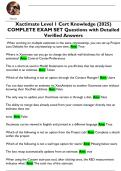 Xactimate Level 1 Cert Knowledge &lpar;2025&rpar;  COMPLETE EXAM SET Questions with Detailed  Verified Answers