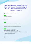 BIOL 102&sol; BIOL102 Module 4&colon; &lpar;Latest 2026&sol; 2027 Update&rpar; Essential Biology II W&sol;Lab &vert; 100&percnt; Verified Questions & Answers &vert; Grade A