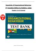 Essentials of Organizational Behaviour &ndash; 3rd Canadian Edition by Robbins & Judge &ndash; Complete Solution Manual &lpar;Chapters 1&ndash;14&rpar;