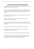 QPA EXAM REVIEW EXAM QUESTIONS AND ANSWERS