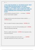 AVIXA RECOGNIZED AV TECHNOLOGIST TEST  EXAM UPDATED QUESTIONS AND 100&percnt;  CORRECT ANSWERS WITH A GUARANTEED  A&plus;&vert;&vert; 2025-2026 LATEST AND COMPLETE UPDATE  WITH VERIFIED SOLUTIONS&vert;&vert; GUARANTEED  PASS&excl;&excl; 