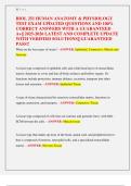 BIOL 251 HUMAN ANATOMY & PHYSIOLOGY  TEST EXAM UPDATED QUESTIONS AND 100&percnt;  CORRECT ANSWERS WITH A GUARANTEED  A&plus;&vert;&vert; 2025-2026 LATEST AND COMPLETE UPDATE  WITH VERIFIED SOLUTIONS&vert;&vert; GUARANTEED  PASS&excl;&excl; 