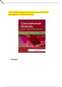 TEST BANK Contemporary Nursing Issues Trends and Management 7th Edition CH 1 to 28 Questions with Verified Answers&comma;100&percnt;CORRECT