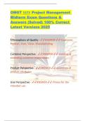 OMGT 5373 Project Management Midterm Exam Questions & Answers &lpar;Solved&rpar; 100&percnt; Correct Latest Versions 2025