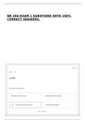 NR 304-EXAM 1 QUESTIONS WITH 100&percnt; CORRECT ANSWERS&period;