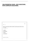 CNA PROMETRIC EXAM - 2025 QUESTIONS WITH COMPLETE SOLUTIONS&period;