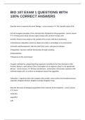 BIO 107 EXAM 1 QUESTIONS WITH 100&percnt; CORRECT ANSWERS