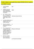 PN 3006 - Midterm study guide&sol; Quiz review UPDATED ACTUAL  Questions  and CORRECT Answers