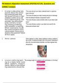 PN Newborn Adaptation Assessment UPDATED ACTUAL  Questions and  CORRECT Answers